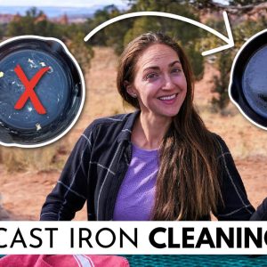 How to Clean a Cast Iron Pan While Camping