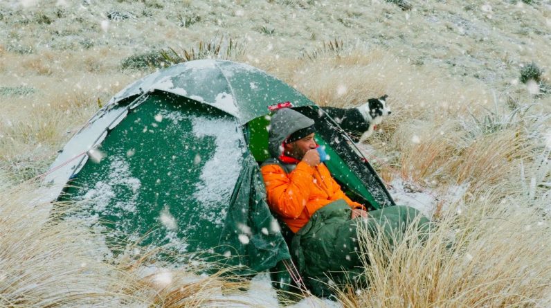 TENT CAMPING in the RAIN and SNOW