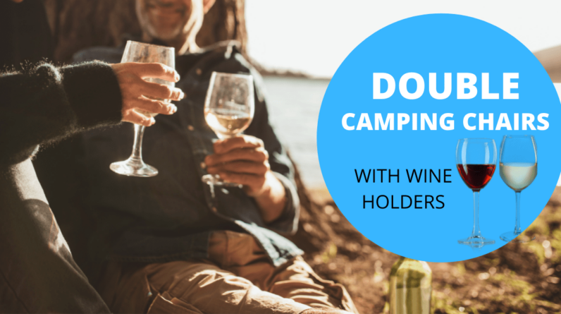 double camping chairs with wine holders min