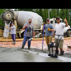 It Takes a Team to Pour Concrete | Summer Week at the Cabin