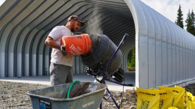 Grinding Away Our Problems | Anchor, Grout & Seal the Quonset Hut