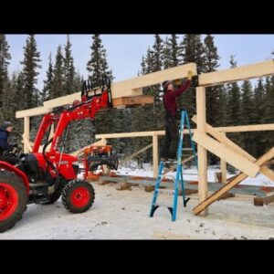 Building a Sawmill Shed | Posts & Beams Go Up