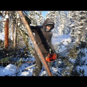 50 Below, We Still Go! | Winter Firewood + Snowshoe Hare Pot Pie